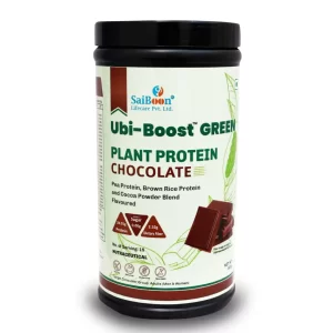 UBI-BOOST GREEN Plant Protein Powder Chocolate Flavor 500gm