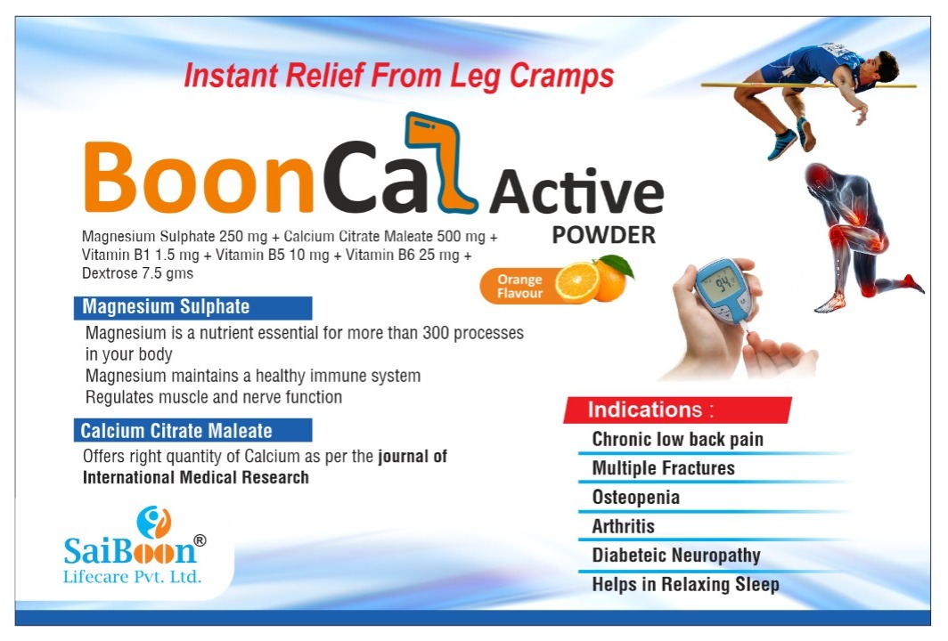 Booncal Active Powder: Instant Relief From Leg Cramps